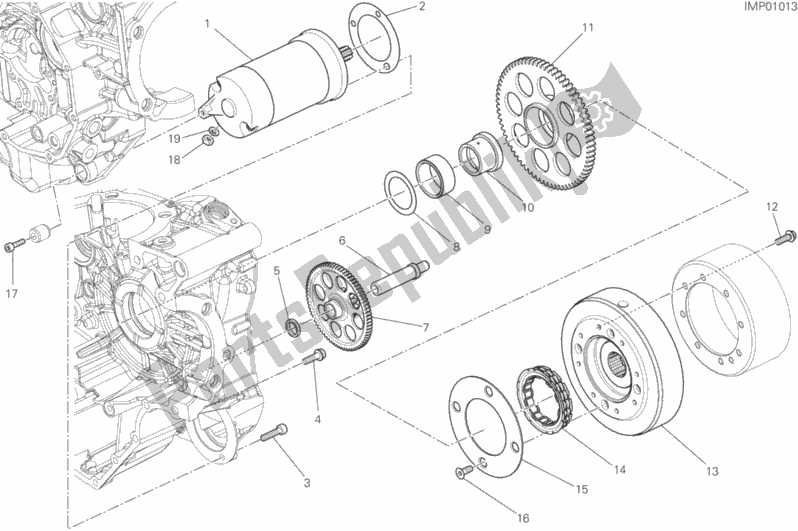 Toutes les pièces pour le Démarrage Et Allumage électrique du Ducati Monster 821 USA 2019